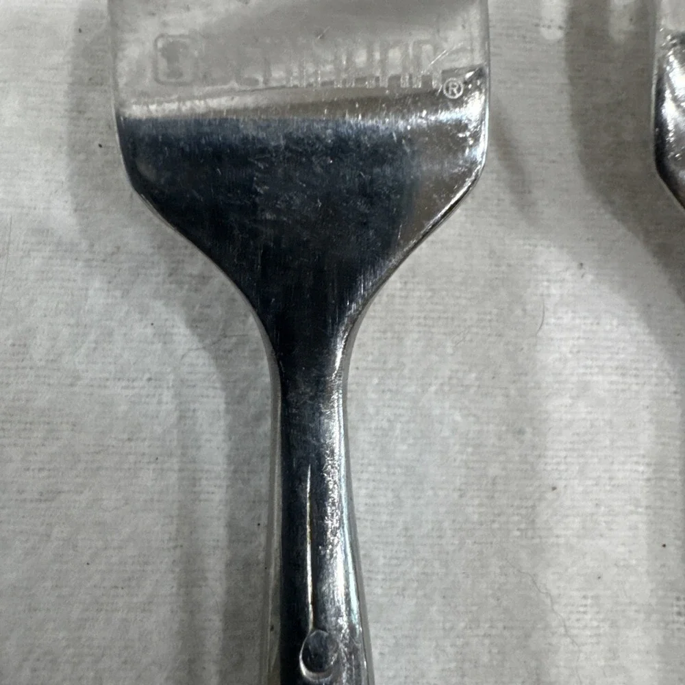 (5) Dinner Forks Benihana Stainless Flatware Bamboo Handles 7